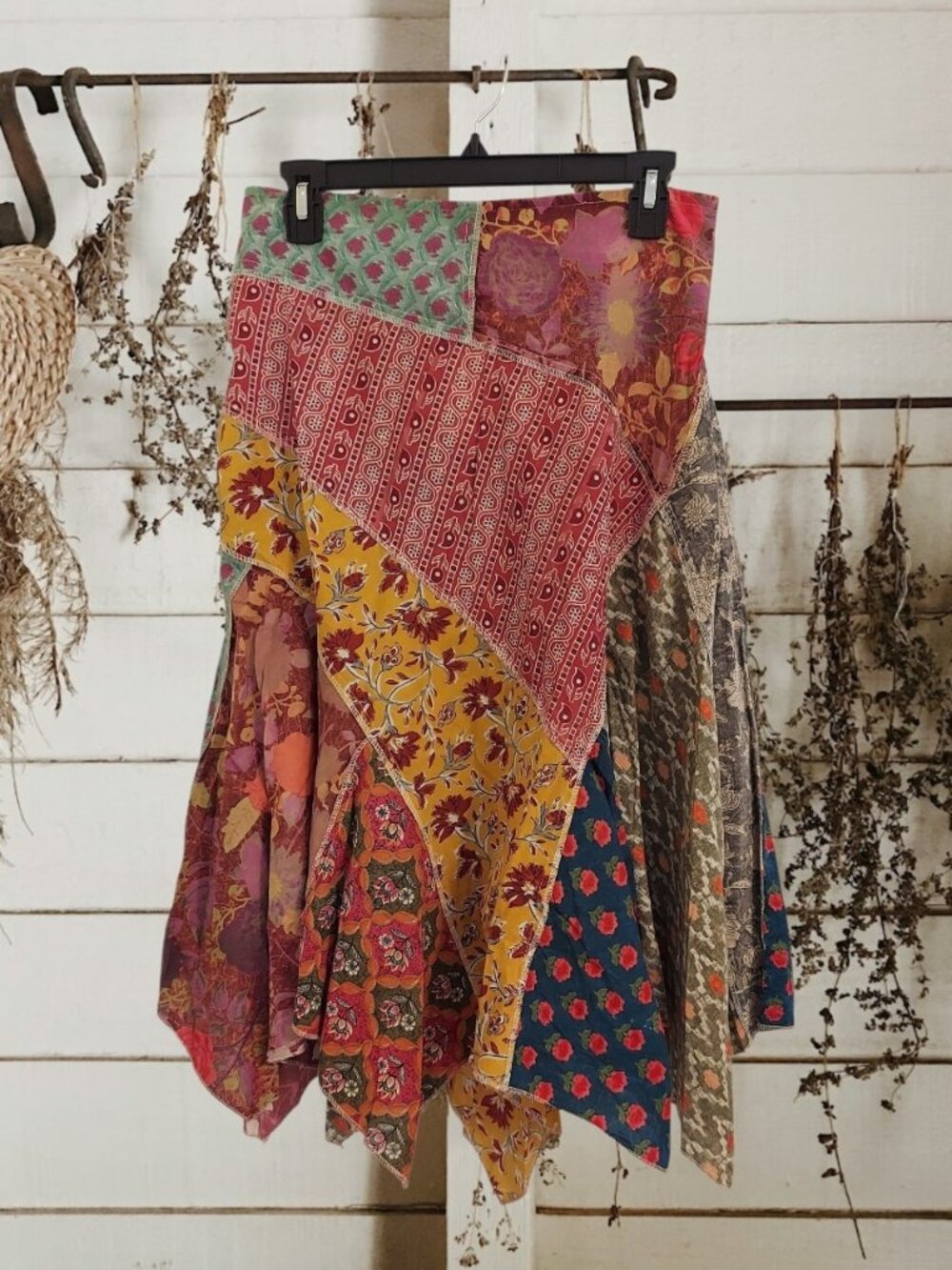 NWT Cotton Patchwork Pixie Skirt-Size S/M